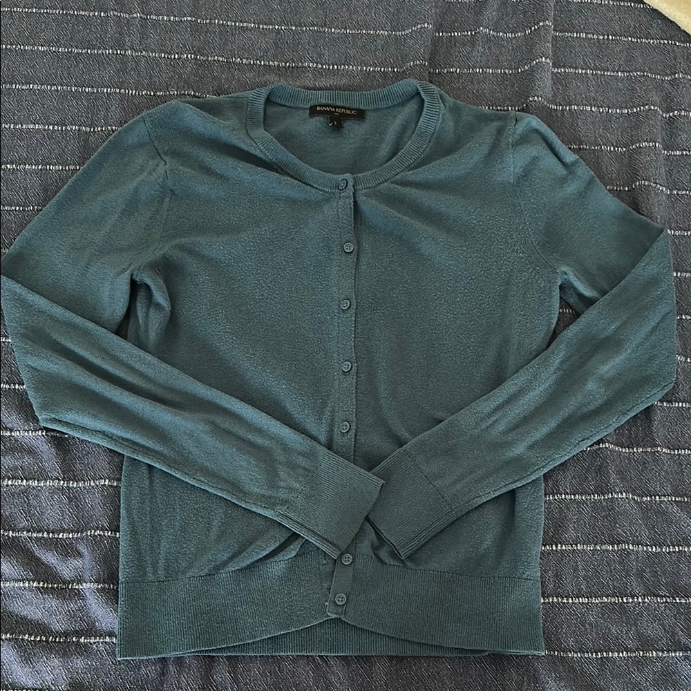 Banana Republic Blue Cardigan